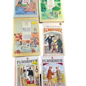 P. G. Whodehouse Jeeves 6 Book Lot paperback vintage English Humor Satire Parody